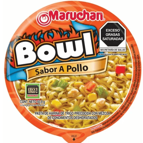 Maruchan Bowl  de Pollo 1 Pieza