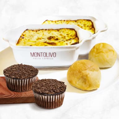 2 Lasagnas Mixtas + 2 postres