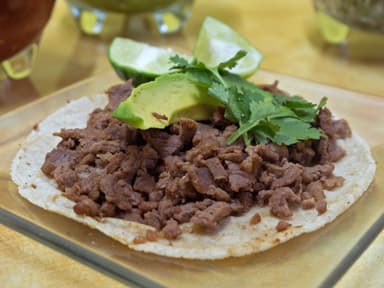Taco de bistec de res