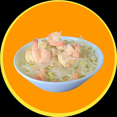 Sopa Oriental Mixto (Pollo, Camarón).