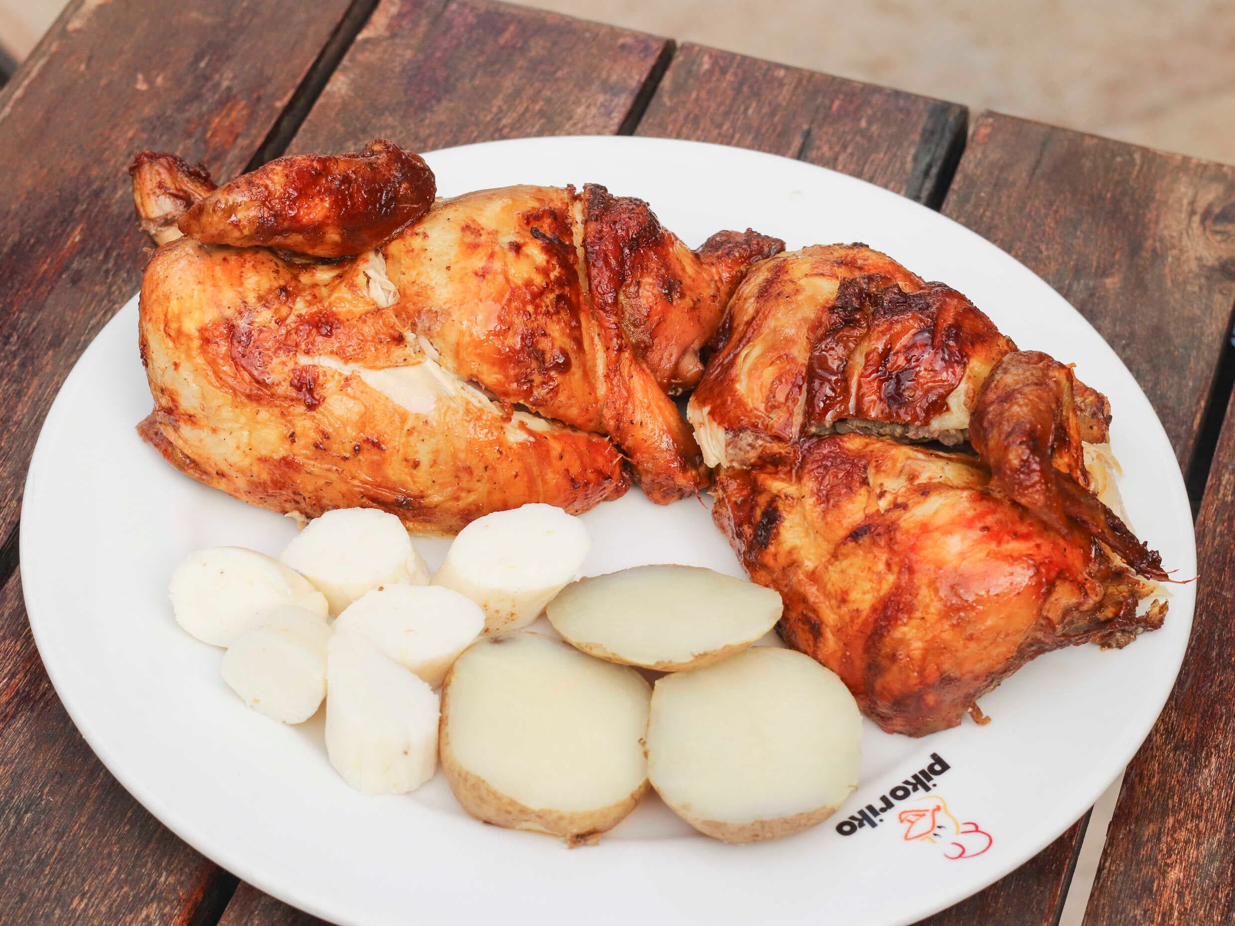 Combo 1 Pollo Asado + Papa + Platano Maduro