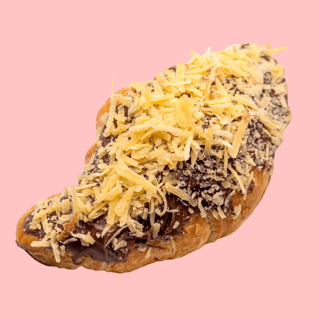 Croissant Con Nutella Y Queso de Bola (2 Pz)