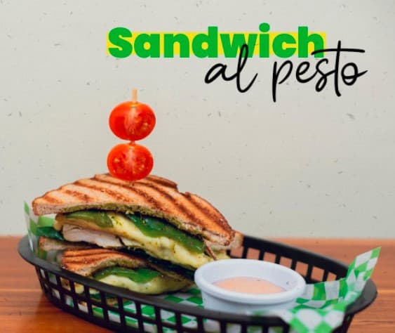 Sándwich de Pollo al Pesto