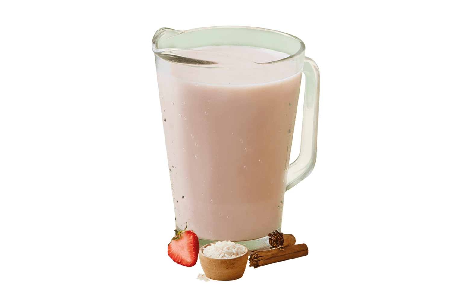 Aguas de Horchata con Fresa