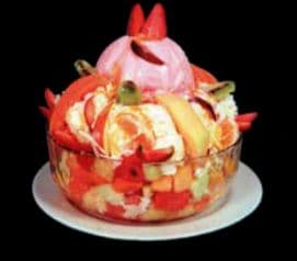 Ensaladas de frutas con Helado 16 oz