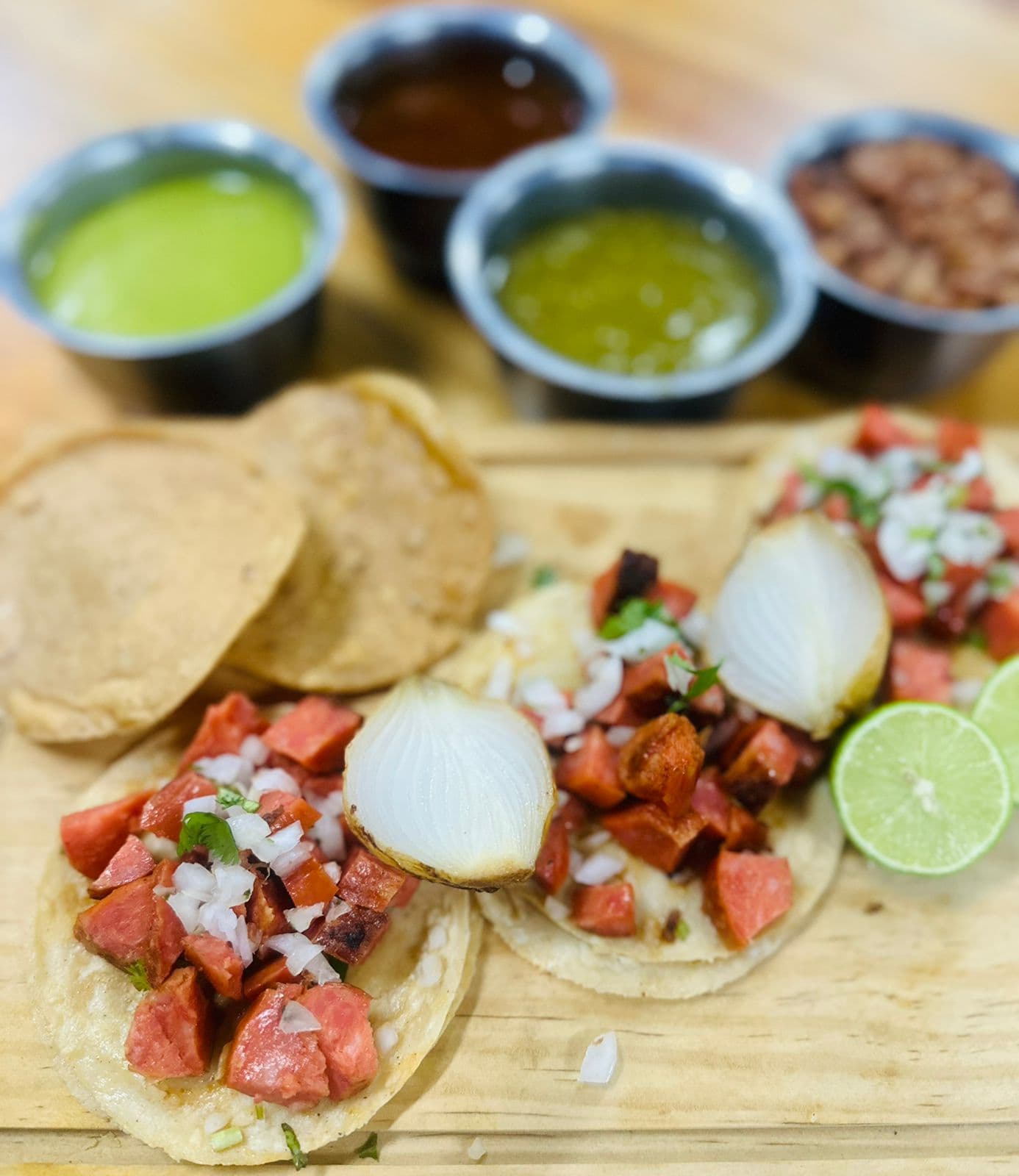Taco Chico de Chorizo Corona