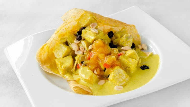 Pollo al Curry al estilo Hindú