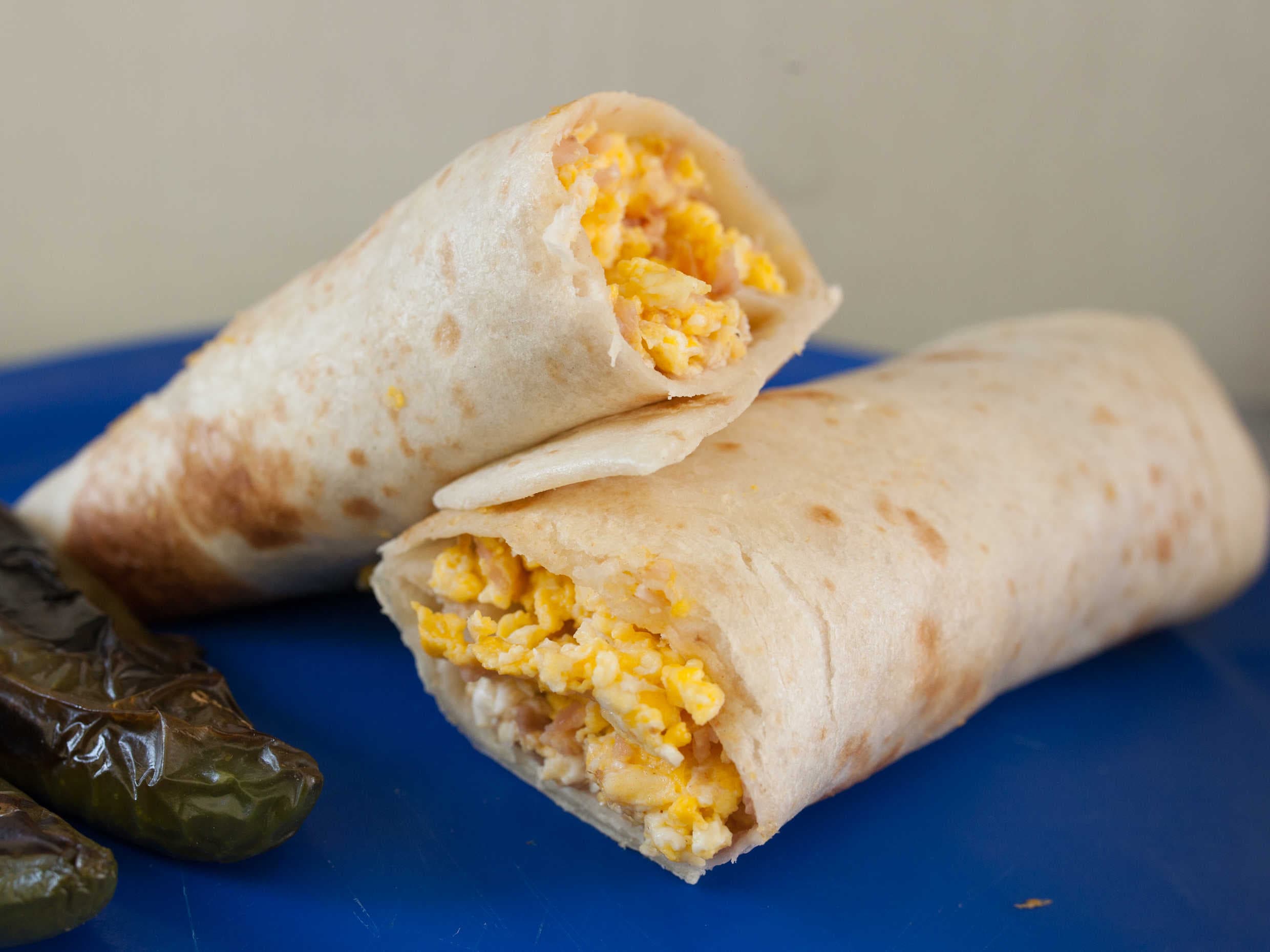 Burrito de Huevo con Jamón