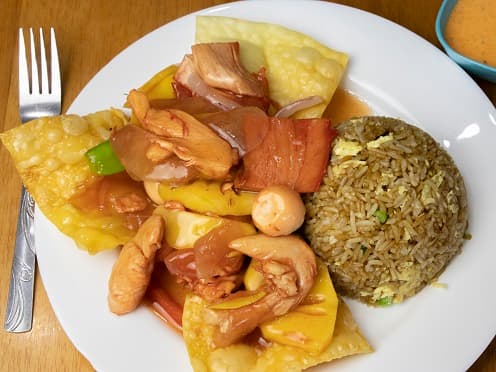 Kam Lu Wantan y Arroz