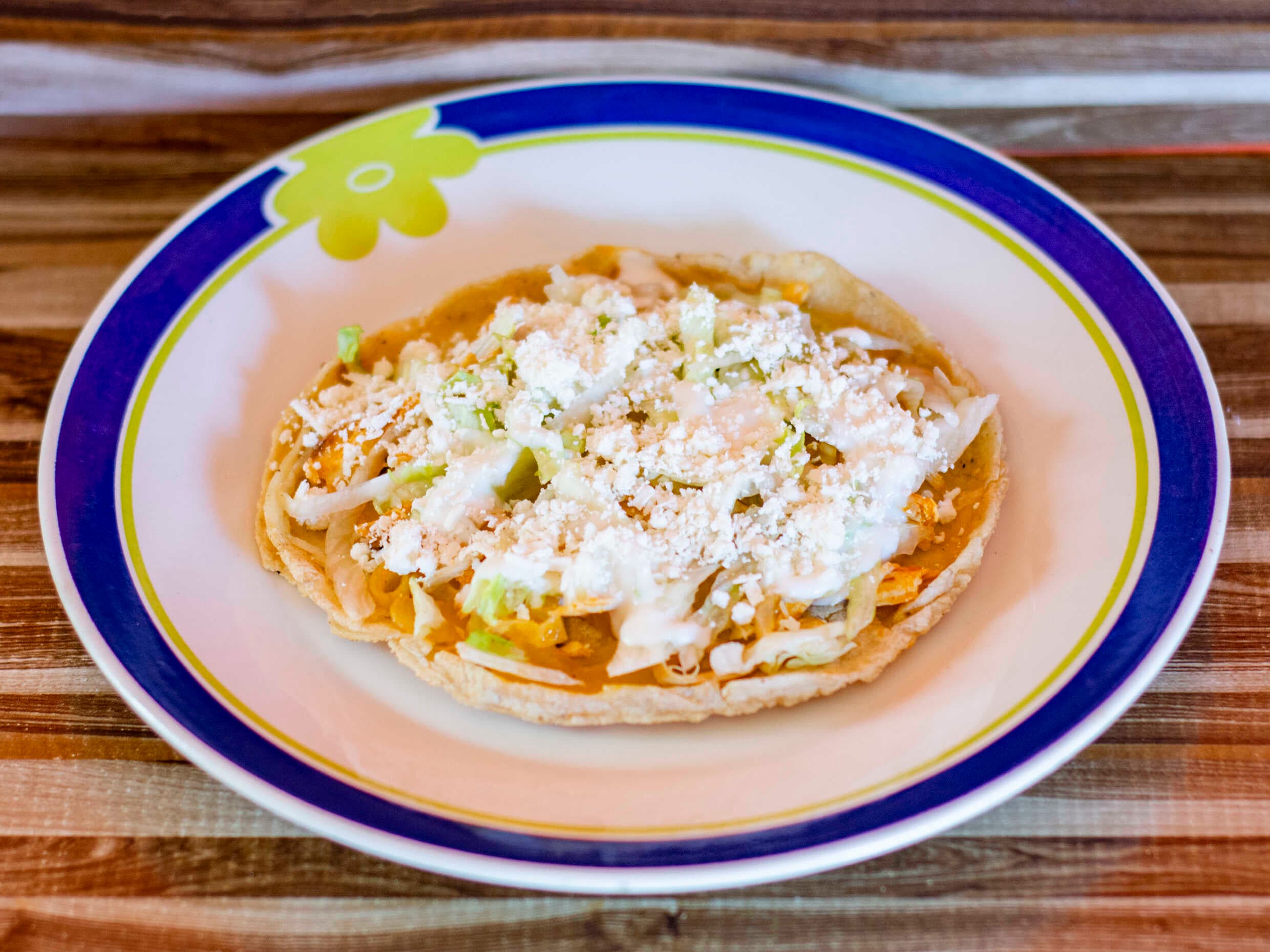 Sope de rajas con papas