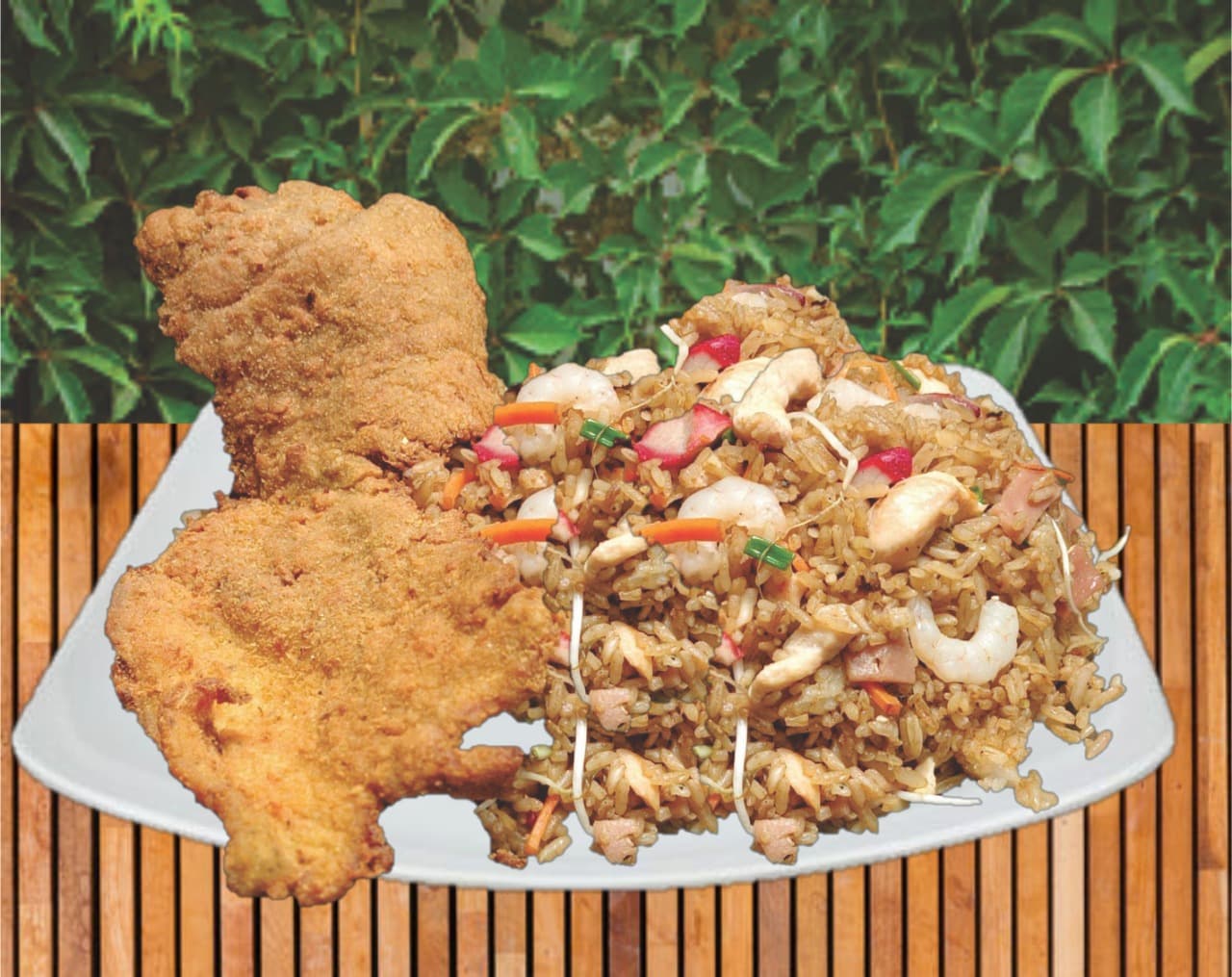 Arroz Chino y Chuleta Pequeño 100 g.