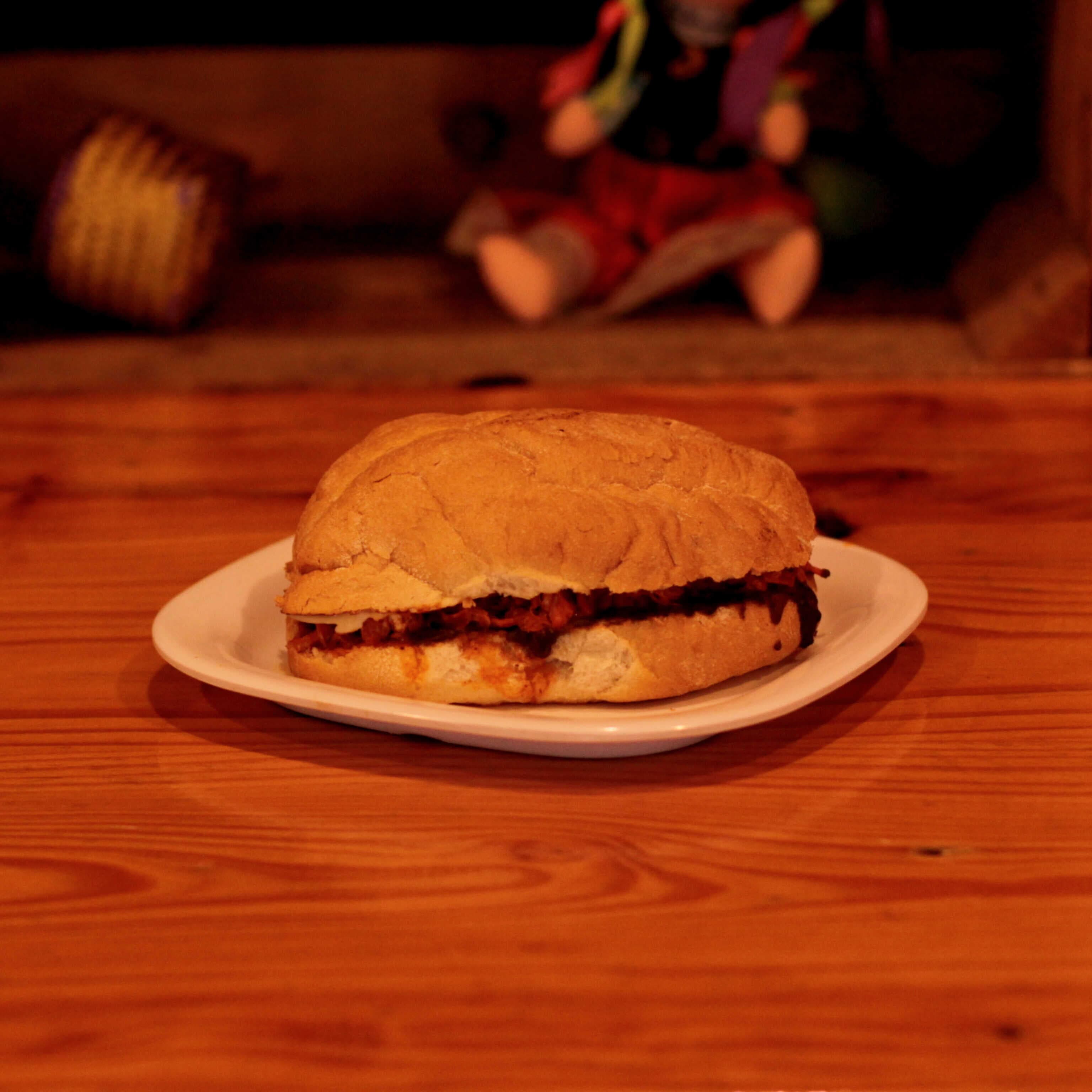Torta de Cochinita Pibil.