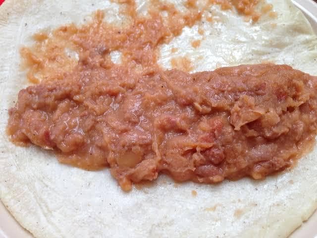 Taco de frijoles