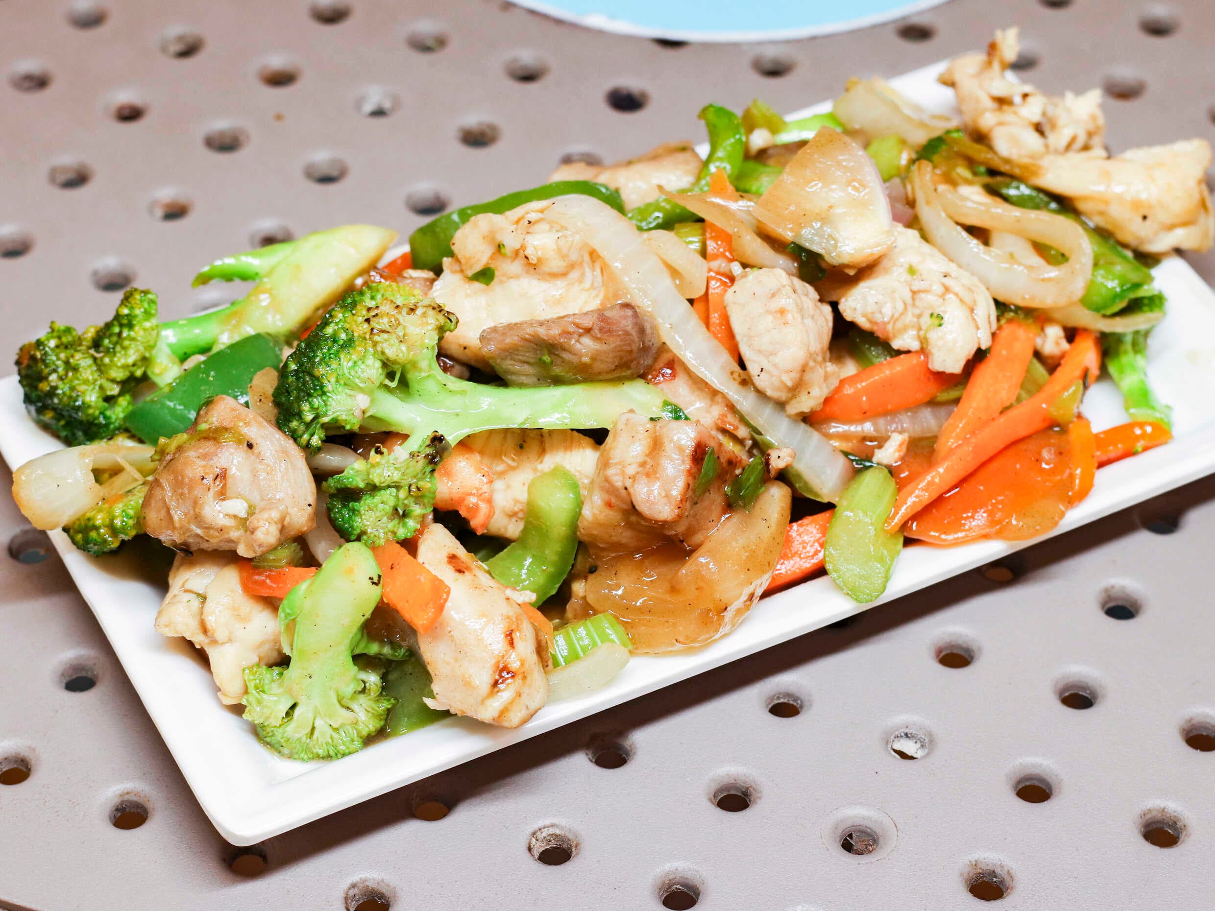 Chop Suey con lomo Cerdo