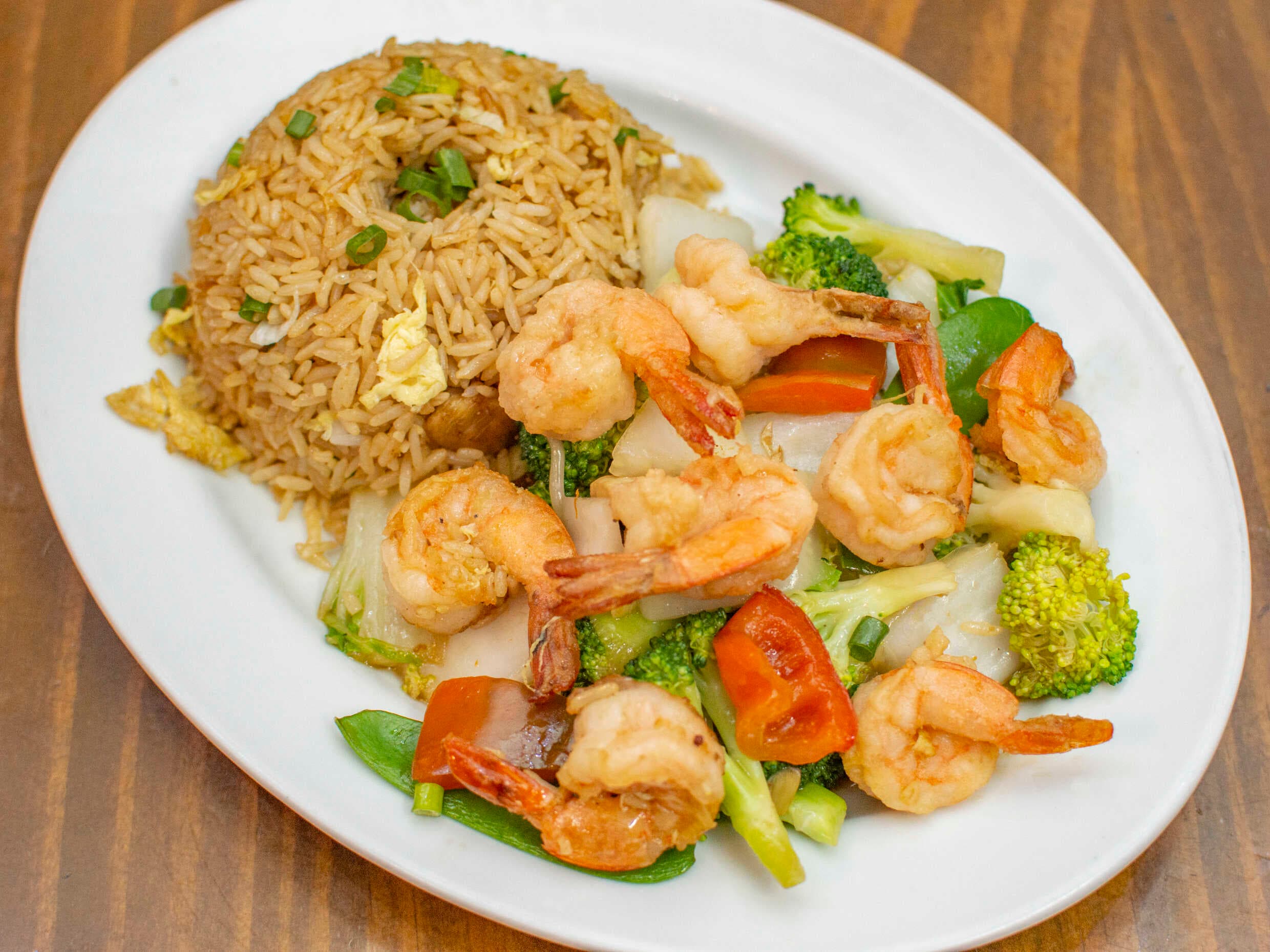 Langostino con Verduras