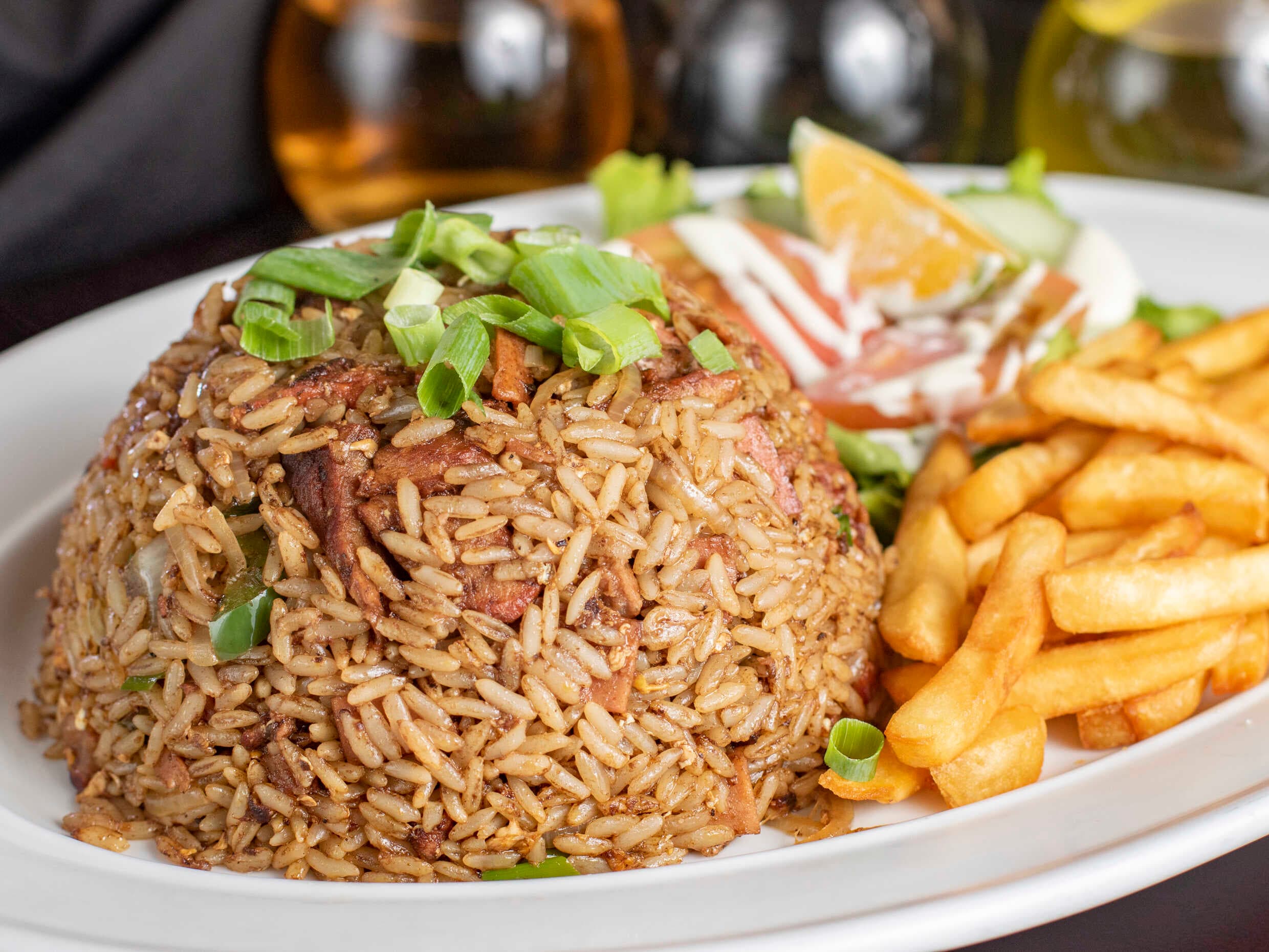Arroz Cantonés + Refresco Natural