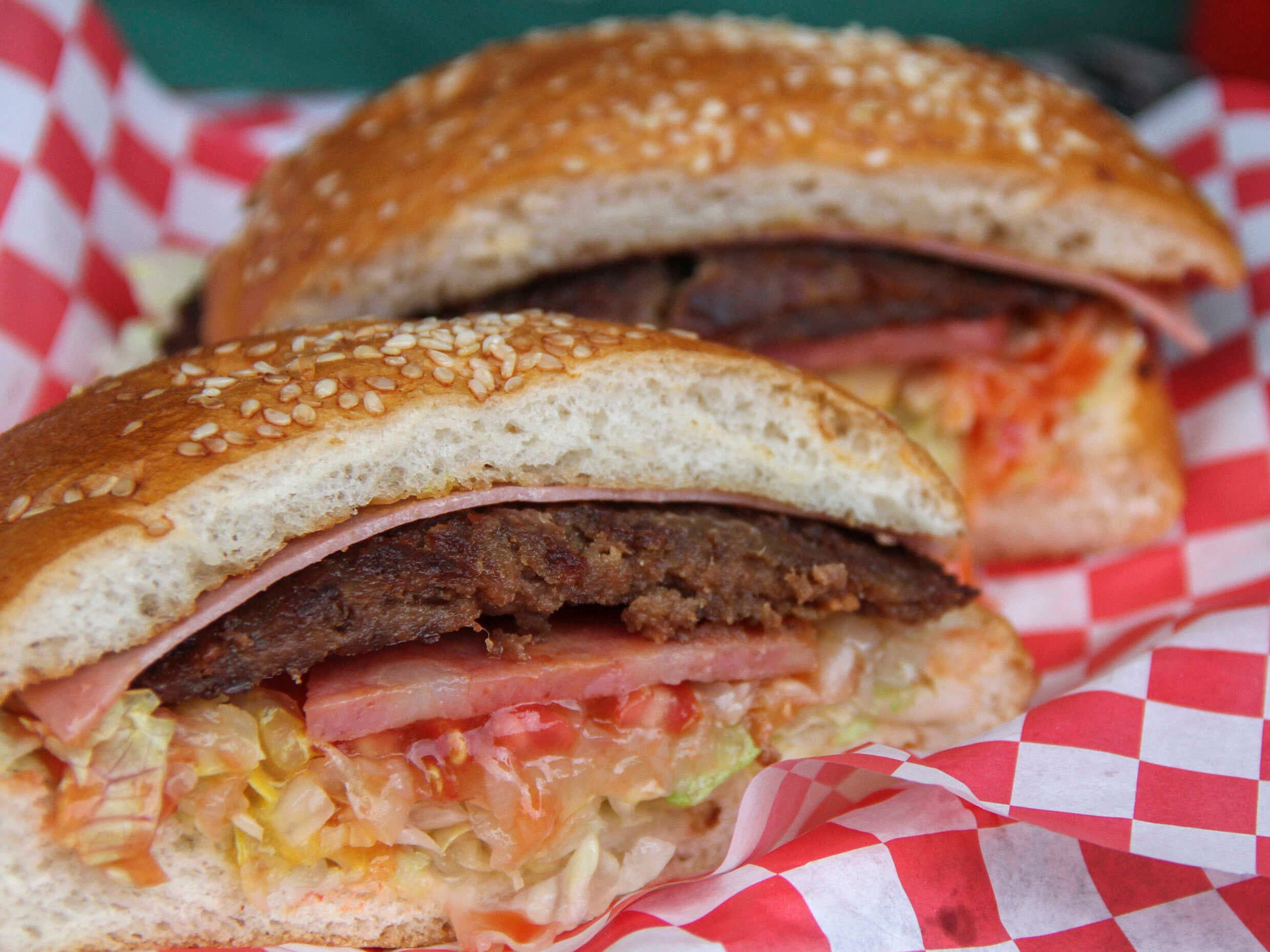 Hamburguesa con Tocino