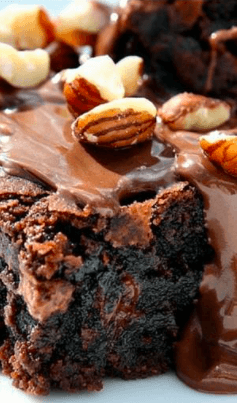 Brownie sundae