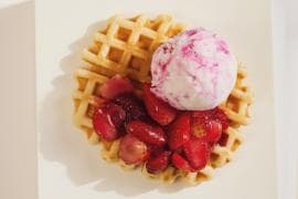 Waffle Frutos Rojos