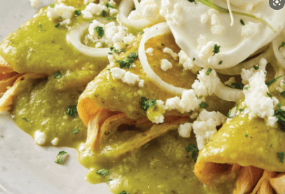 Enchiladas Verdes de Pollo