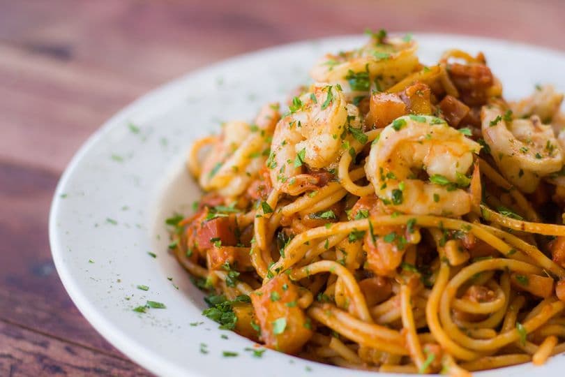 Pasta Camarones al Mezcal