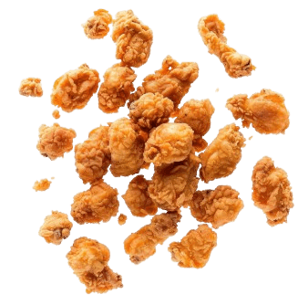 Palomitas de Pollo con Papas Fritas