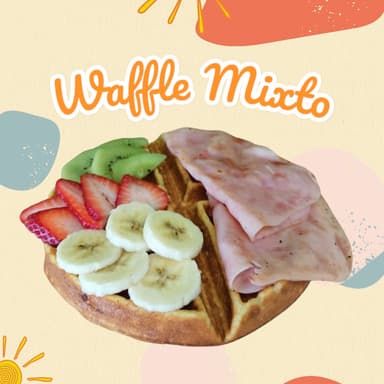 Waffle de proteina Mixto