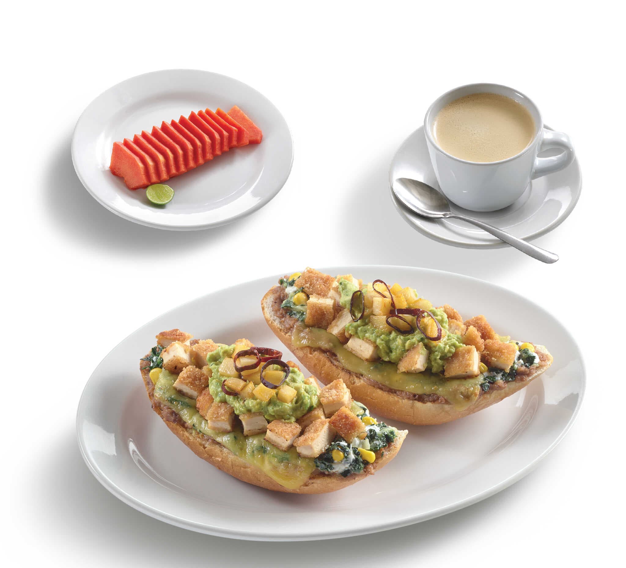 Molletes con Milanesa