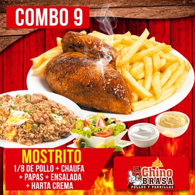 Mostrito 1/8 de Pollo más Chaufa