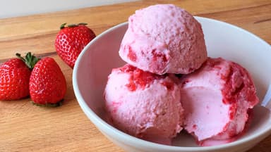 1/2 Litro Helado de Fresa