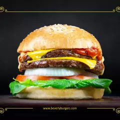 Hamburguesa Clasica Doble 1/2 LB