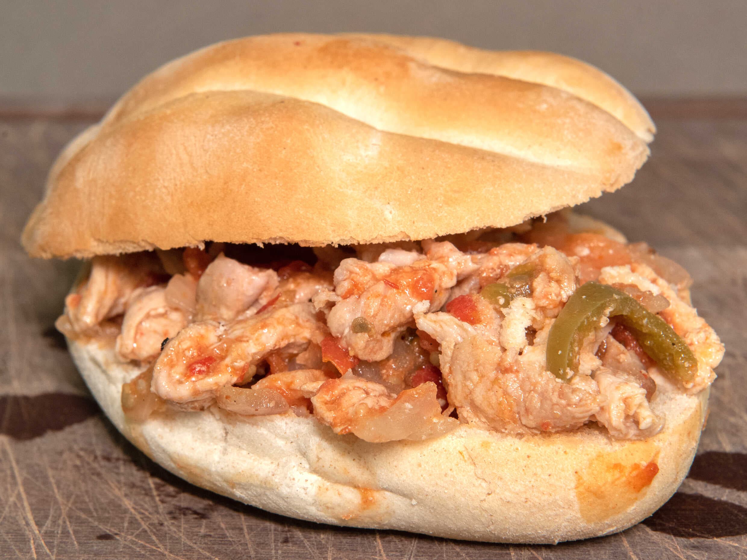 Torta de Bistec a la Mexicana