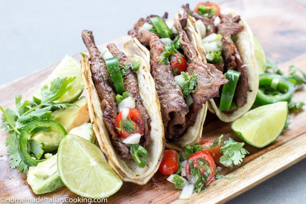 5 Tacos de Bistec