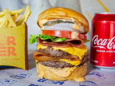 Combo Hamburguesa La Dupla