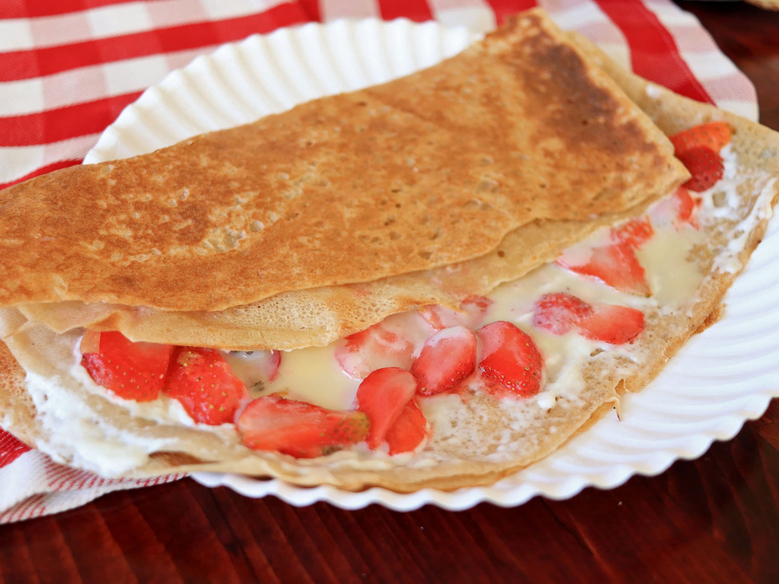 Crepa de Mermelada de Fresa