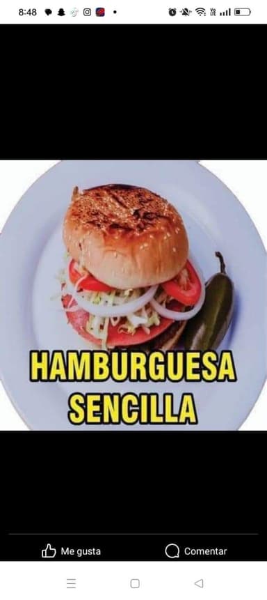 Hamburguesa Sencilla