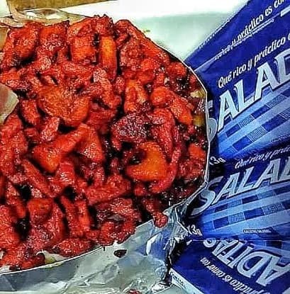 Papa Asada con Trompo ,Champiñones y Tocino