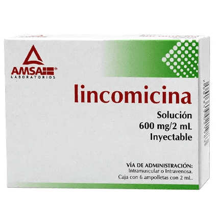 Lincomisina Solucion Inyectable 300 mg/mL 6 Ampolletas con 2 mL