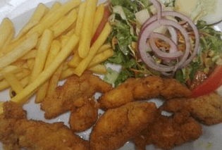 Fajitas de Pollo Empanizadas Plato