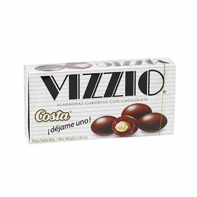 Almendras c/ chocolate Vizzio caja 72 grs