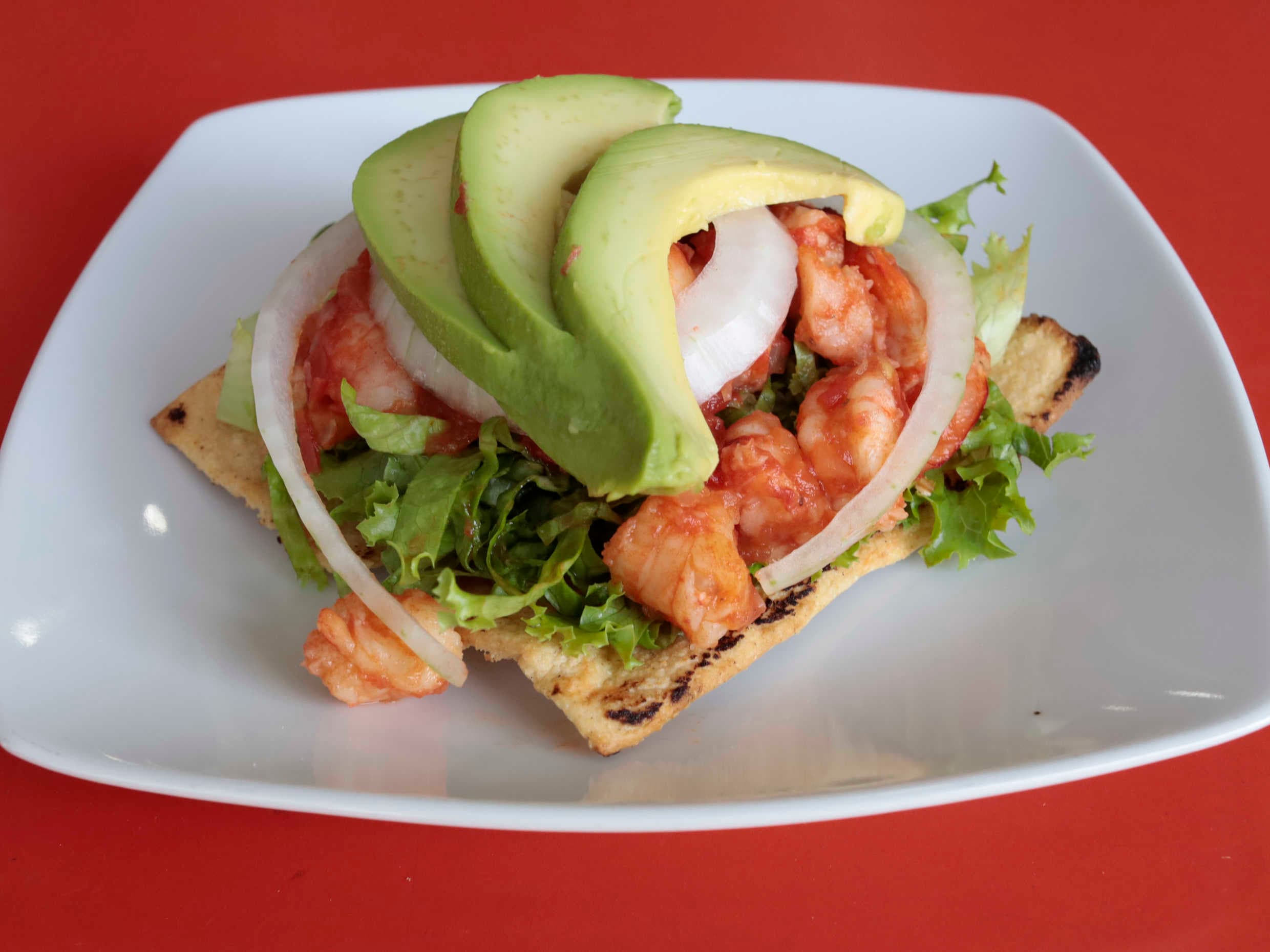 Tostada de Camarón