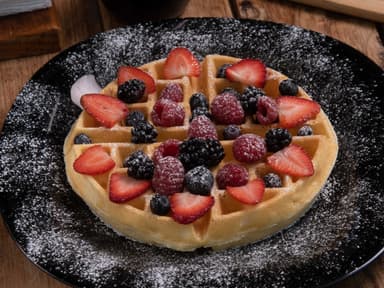 Waffle & Frutos Rojos