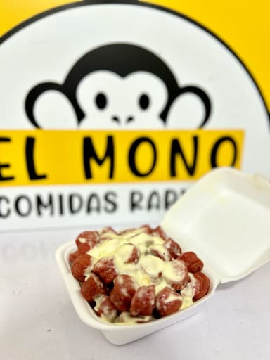 Salchipapa Gratinada