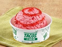 Helado de fresa