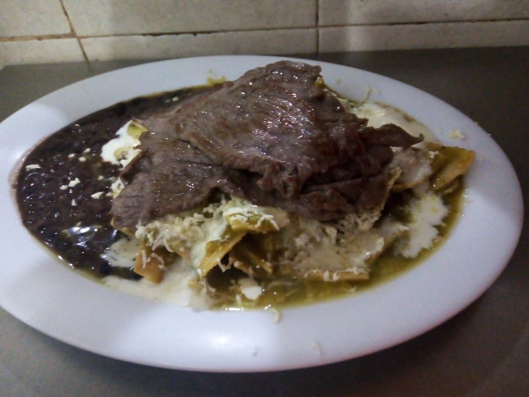Chilaquiles con Cecina