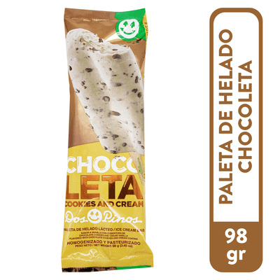 DOS PINOS HELADO PALETA CHOC COOKIES&CREAM 75 GR