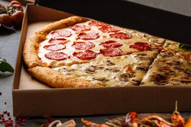Pizza Lanis Dúo Pepperoni Champiñones