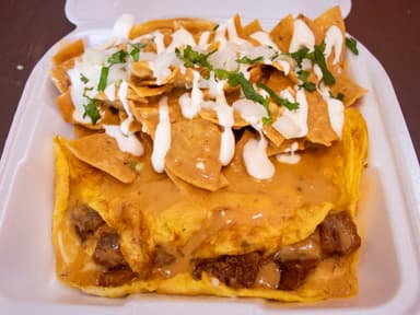 Omelet de Chicharron de Cachete
