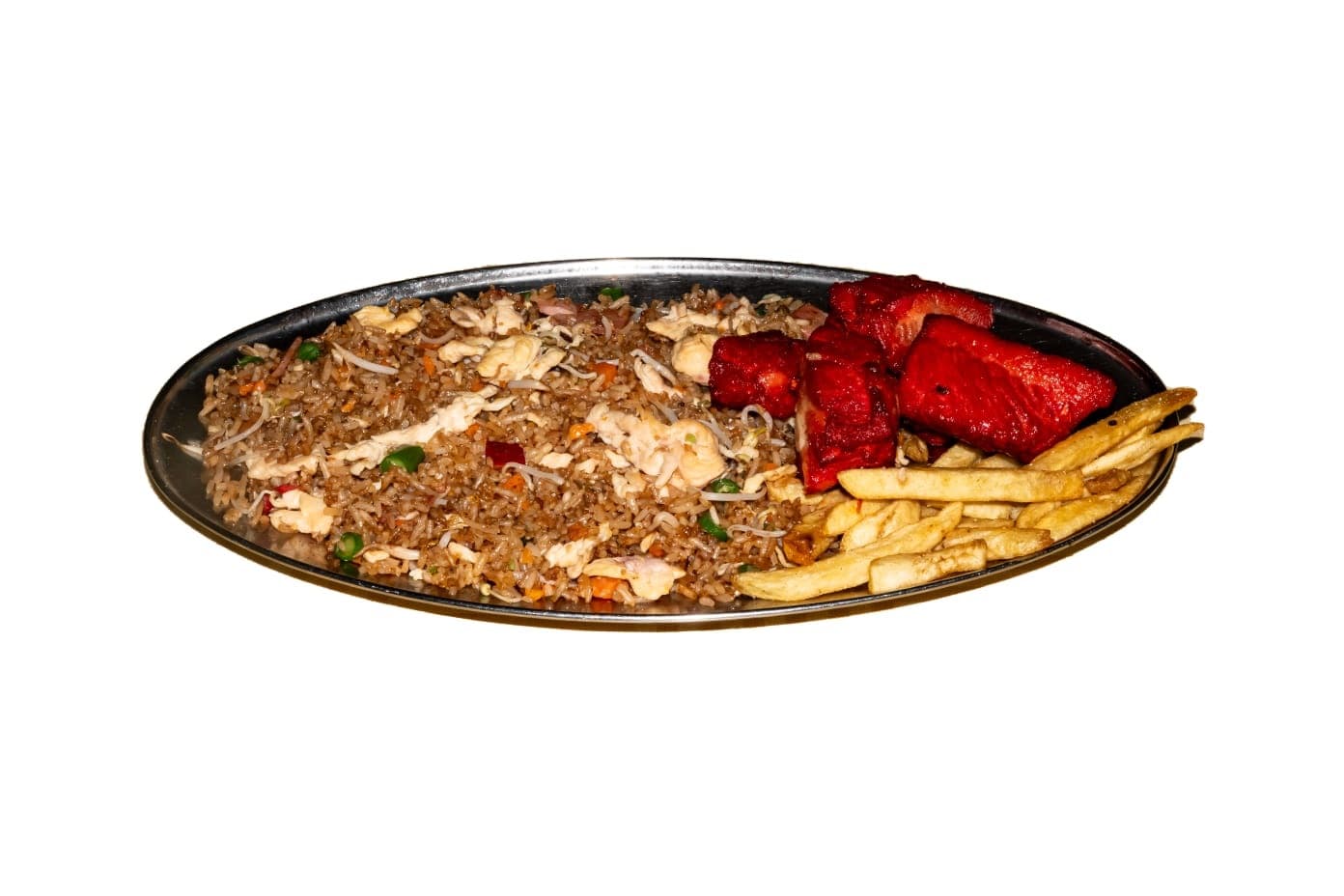 Combo Plato #6 (Arroz chino, costillas, papa)