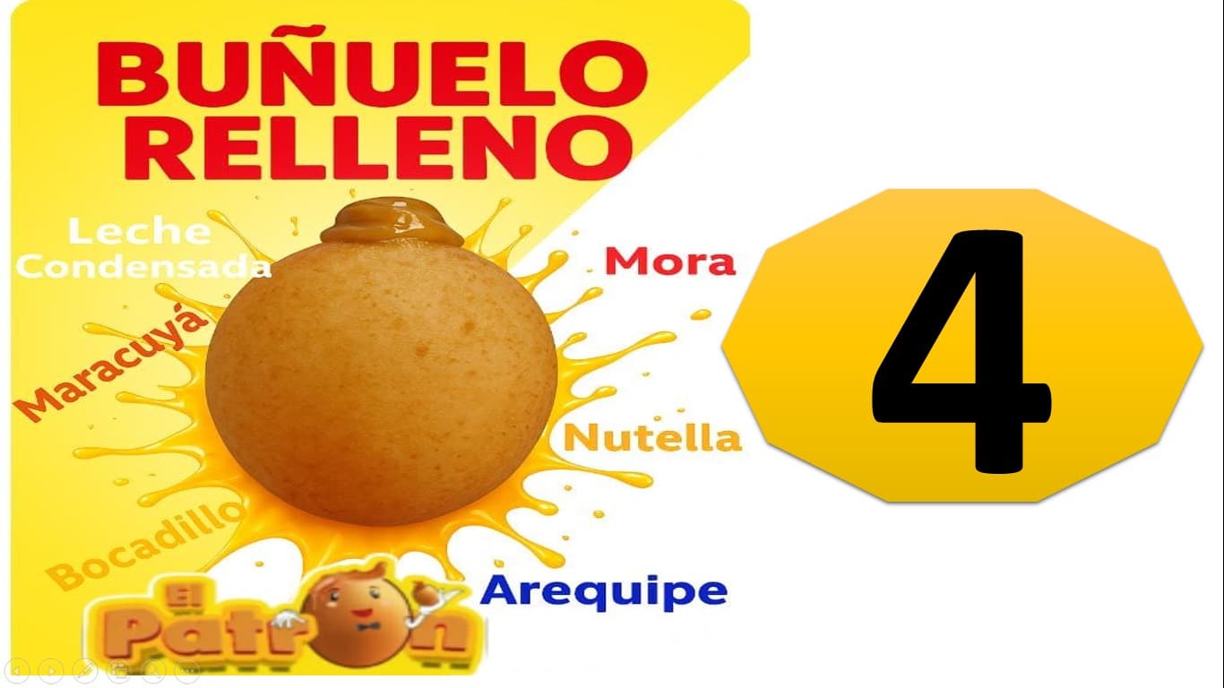 4 Buñuelos Rellenos